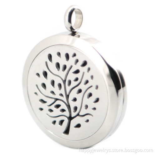 Jenia Hypoallergenic Surgical Grade 316L Stainless Steel Perfume Aromatherapy Diffuser Necklace Pendant